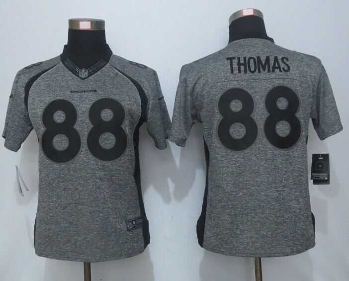 Women Limited Nike Denver Broncos #88 Thomas Stitched Gridiron Gray Jersey,We sell and wholesale Women Limited Nike Denver Broncos #88 Thomas Stitched Gridiron Gray Jersey on line form chian!